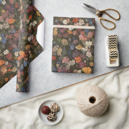 Veerbloem Vloertuingroen Cadeaupapier