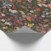 Veerbloem Vloertuingroen Cadeaupapier (Hoek)