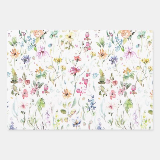 Veerbloem Vloertuingroen Inpakpapier Vel (Voorkant)