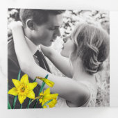 Veerbloemen differen bruingrijs drieluik programma (Binnenzijde eerst)