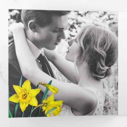 Veerbloemen differen bruingrijs drieluik programma (Binnenzijde eerst)