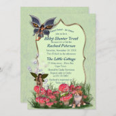 Veerbloemen en vlinderfeesten kaart (Voorkant / Achterkant)