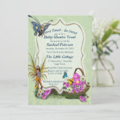 Veerbloemen en vlindervloeren kaart (Staand voorkant)