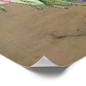 Veerbloemen en vlindervloeren poster (Hoek)