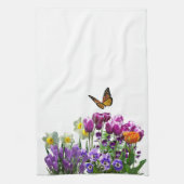 Veerbloemen Tulpen Daffodils Seizoensand Hand of Theedoek (Verticaal)