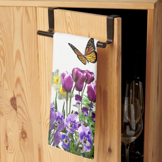 Veerbloemen Tulpen Daffodils Seizoensand Hand of Theedoek (Derde Gevouwen)