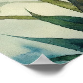 Veerbloemen Waterverf Poster (Hoek)