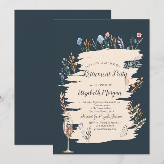 Veerbloemenweide, Glass Retirement Kaart (Voorkant / Achterkant)