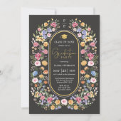 Veerbloemig Afstuderen van tuinkarton Kaart (Voorkant)