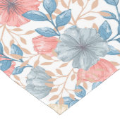 Veerbloemig patroon lange tafelloper (Hoek)