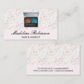 Veerbloemig patroon | Makeup Kit Visitekaartje (Voorkant / Achterkant)