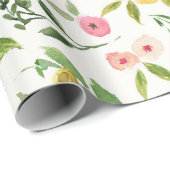 Veerbloemig verpakkingspapier cadeaupapier (Rol Hoek)