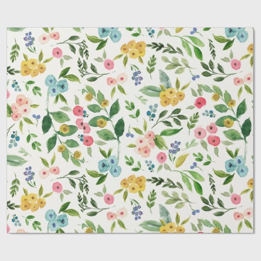 Veerbloemig verpakkingspapier cadeaupapier (Vlak)