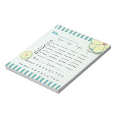 Veerbloemige bunkerplaat notitieblok (Linkerzijde)