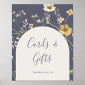 Veerbloemige Paarse kaardjes en taarten Poster (Voorkant)