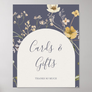 Veerbloemige Paarse kaardjes en taarten Poster