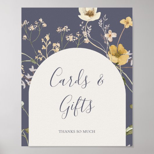 Veerbloemige Paarse kaardjes en taarten Poster (Voorkant)