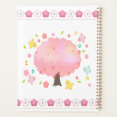 Veerboom en vogels op maat planner (Achterkant)