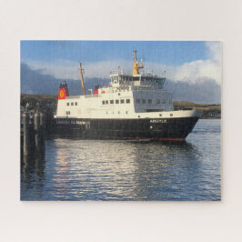 veerboot die het eiland Bute verlaat in Schotland Legpuzzel