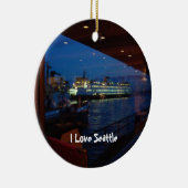 veerboot door het raam keramisch ornament (Rechts)