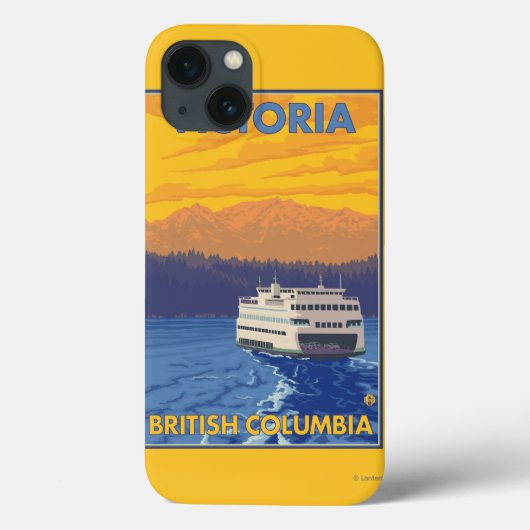 Veerboot en bergen - Victoria, BC Canada Case-Mate iPhone Case (Achterkant)