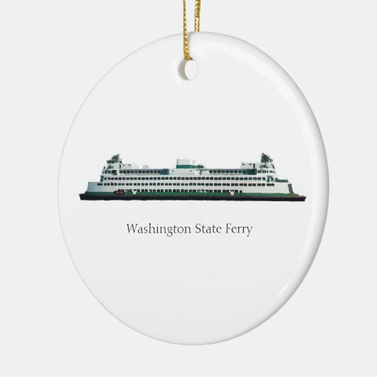 veerboot keramisch ornament (Links)