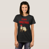 Veerboot Kerstmis   Ferre voor Kerstmis T-shirt (Voorkant volledig)