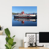 Veerboot Loch Riddon, afgemeerd in Rothesay, Schot Poster (Thuiskantoor)