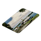 veerboot, meer van Washington, Vintage van Seattle Magneet (Linkerzijde)