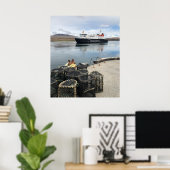 veerboot naar de islaie in Schotland Poster (Thuiskantoor)