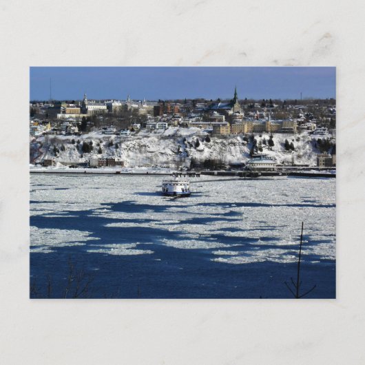 veerboot op de rivier de Saint Lawrence, Quebec Briefkaart (Voorkant)