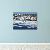 veerboot op de rivier de Saint Lawrence, Quebec Canvas Afdruk (Insitu (Houten vloer))