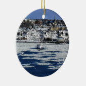 veerboot op de rivier de Saint Lawrence, Quebec Keramisch Ornament (Rechts)