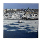 veerboot op de rivier de Saint Lawrence, Quebec Tegeltje (Voorkant)