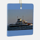 veerboot op het water keramisch ornament (Rechts)