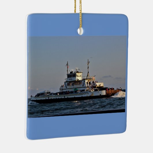 veerboot op het water keramisch ornament (Rechts)