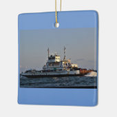 veerboot op het water keramisch ornament (Links)