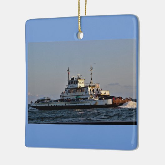 veerboot op het water keramisch ornament (Links)