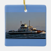 veerboot op het water keramisch ornament (Voorkant)