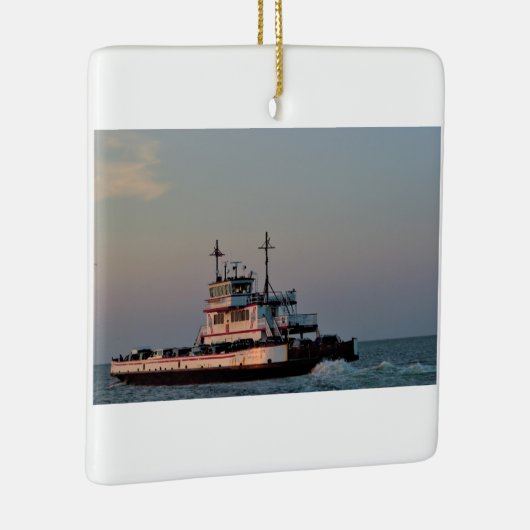 veerboot op het water keramisch ornament (Rechts)