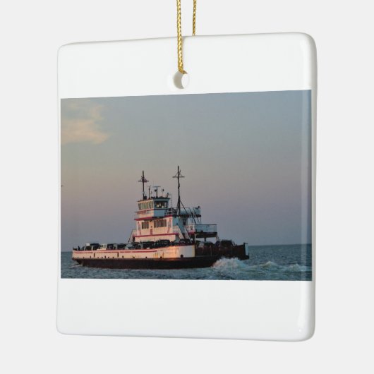 veerboot op het water keramisch ornament (Links)