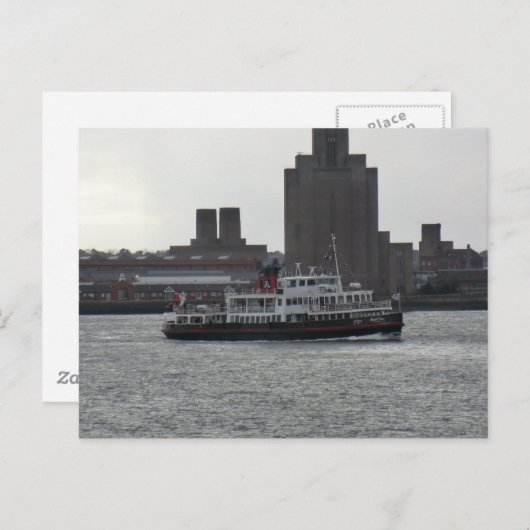 veerboot over de Mersey Briefkaart (Voorkant / Achterkant)