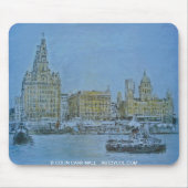 veerboot over de Mersey Mousepad Colin Carr-Nall Muismat (Voorkant)