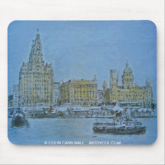 veerboot over de Mersey Mousepad Colin Carr-Nall Muismat