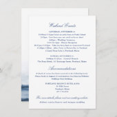 Veerboot Planning bruiloft Informatiekaartje (Voorkant / Achterkant)