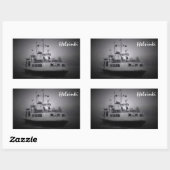 veerboot Suomenlinna (Helsinki) in mist sticker (Vel)