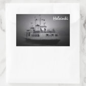 veerboot Suomenlinna (Helsinki) in mist sticker (Tas)