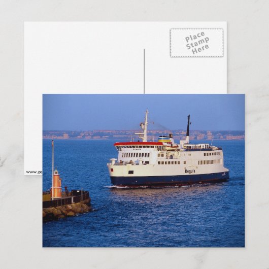 veerboot tussen Zweden en Denemarken, Helsingborg Briefkaart (Voorkant / Achterkant)