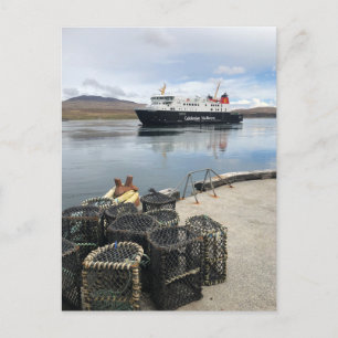 Veerboot vaart naar Islay in Schotland Briefkaart