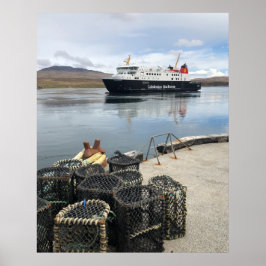 Veerboot vaart naar Islay in Schotland Poster